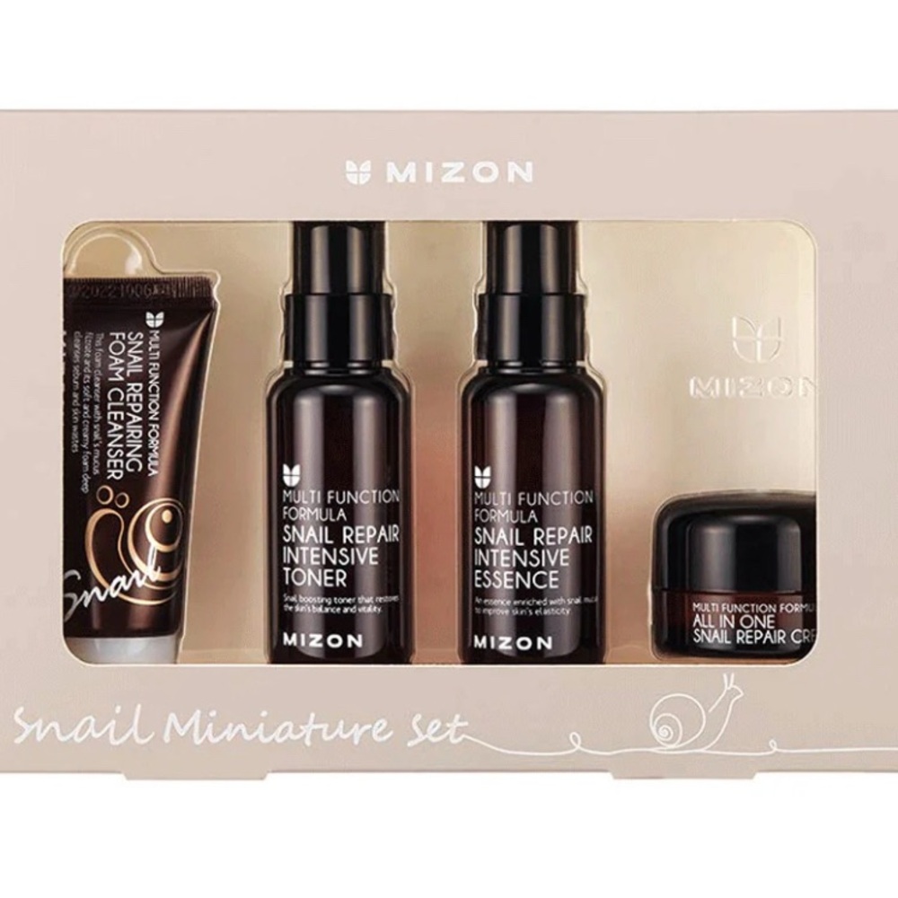 Mizon Snail Repair Miniature Set - Black and Brown